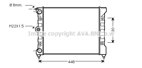 AVA QUALITY COOLING Радиатор, охлаждение двигателя VWA2038